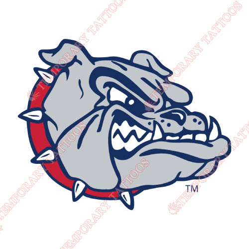Gonzaga Bulldogs Customize Temporary Tattoos Stickers NO.4505